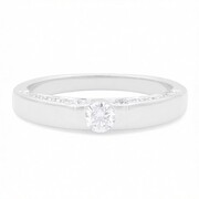 Bague en or et Diamant SI1 (G) (Annette)