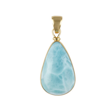 Larimar-Silberanhänger