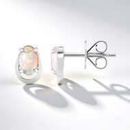 Boucles d'oreilles en or et Opale de Mintabie