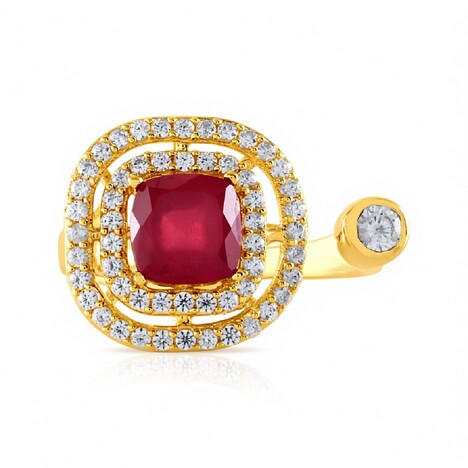 Anello in argento con Rubino del Madagascar (de Melo Essence)