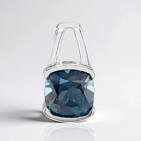 Ciondolo in argento con Topazio Blu Londra
