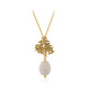 Collana in argento con Perla d'Acqua Dolce Bianca (Joias do Paraíso)