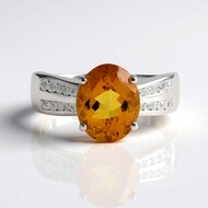 Bague en argent et Scapolite