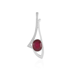 Pendentif en argent et Rubis de Madagascar (de Melo)