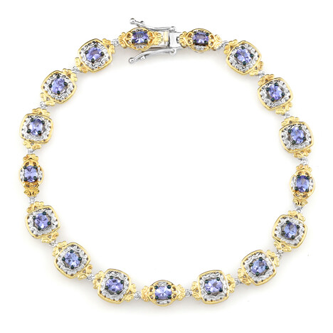 Brazalete en plata con Tanzanita (Gems en Vogue)