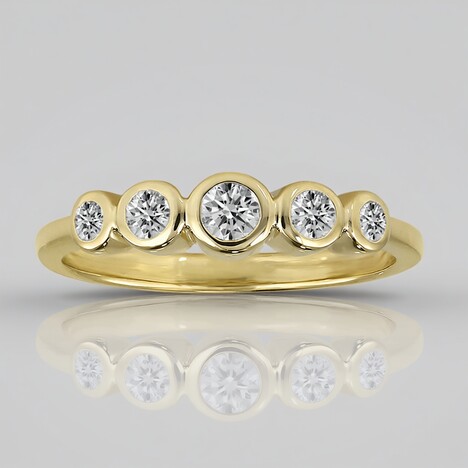 Anello in oro con Diamante SI1 (G) (Annette)