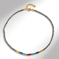 Collana in argento con Diamante Color Argento