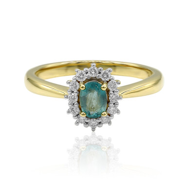 Anello in oro con Grandidierite (AMAYANI)
