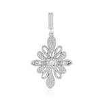 Colgante en plata con Zafiro blanco