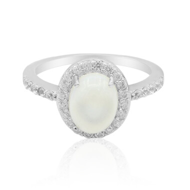 Bague en argent et Opale Welo
