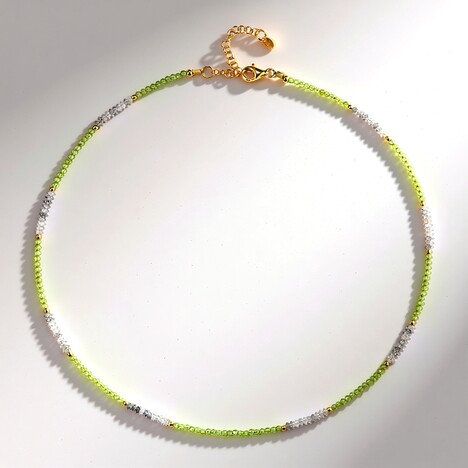Collana in argento con Peridoto