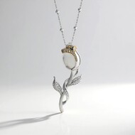 Collana in argento con Zircone (Dallas Prince Designs)