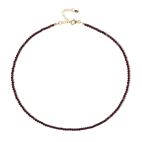 Mosambik-Granat-Silberhalskette