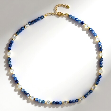 Collana in argento con Quarzo Moonlight (Riya)