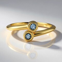 Anello in argento con Acquamarina Santa Maria