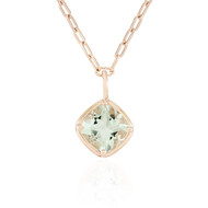 Grüner Amethyst-Silbercollier (Adela Silber)