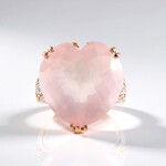 Anello in argento con Quarzo Rosa (Gems en Vogue)