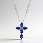 Collana in oro con Tanzanite AAA