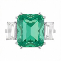 Belgischer Petrolfarbener Fluorit-Goldring