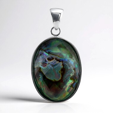 Colgante en plata con Cuarzo blanco (Art of Nature)