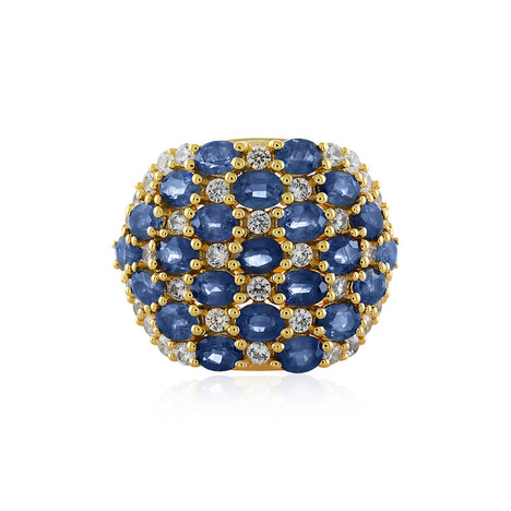 Anello in argento con Zaffiro Blu