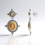 Orecchini in argento con Morganite Brasiliana (Dallas Prince Designs)