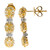 Gouden oorbellen met gele S12 diamanten (CIRARI)