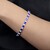 Bracelet en or et Tanzanite AAA