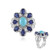 Anello in argento con Turchese Sleeping Beauty (Dallas Prince Designs)