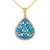 Collana in argento con Apatite Blu Neon