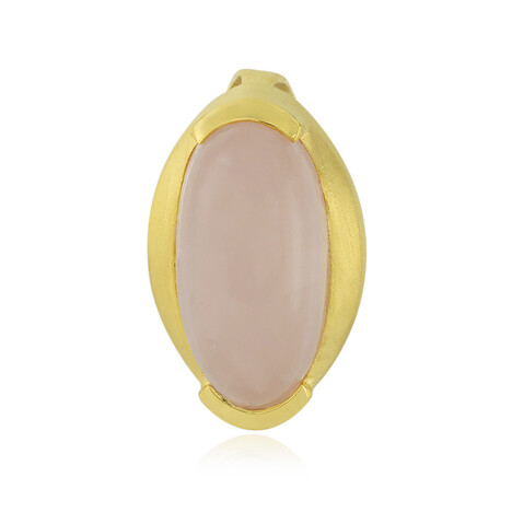 Rose Quartz Silver Pendant