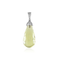 Pendentif en argent et Quartz citron