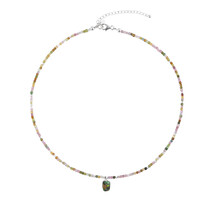 Ammolite Silver Necklace