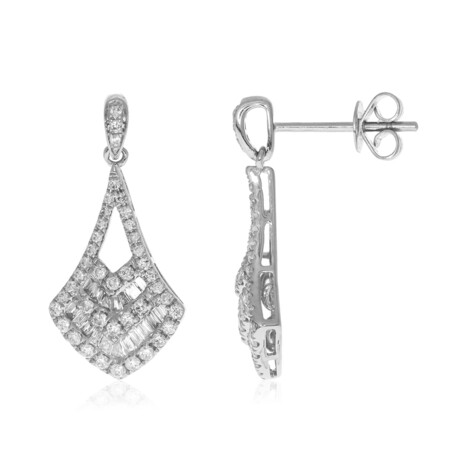 14K SI1 (H) Diamond Gold Earrings (CIRARI)