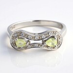 Bague en argent et Tourmaline cuprifère