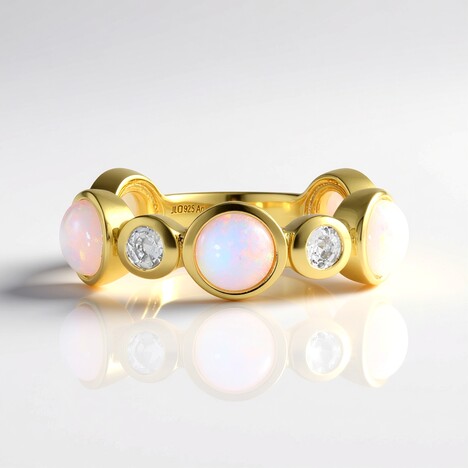 Anello in argento con Opale di Welo