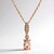 Collana in oro con Morganite AAA