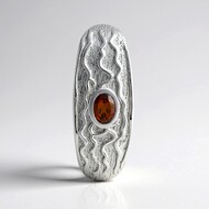 Colgante en plata con Zircón rosado (MONOSONO COLLECTION)