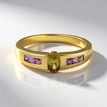 Anello in oro con Tanzanite Gialla (non riscaldata) (Adela Gold)