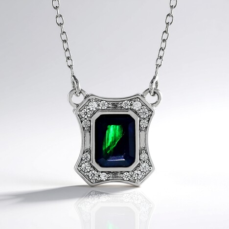 Collana in argento con Opale Mezezo