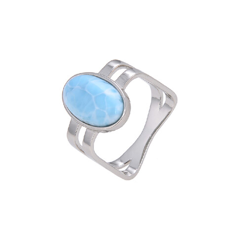 Larimar-Silberring