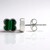 Orecchini in argento con Malachite