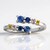 Bague en argent et Saphir bleu de Ceylan