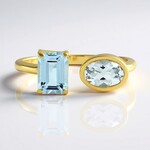 Anello in argento con Topazio Blu Cielo