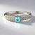 Anello in argento con Apatite Blu