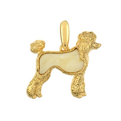 Ciondolo in argento con Ambra Milky Baltica