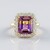 Bague en or et Amétrine (SUHANA)