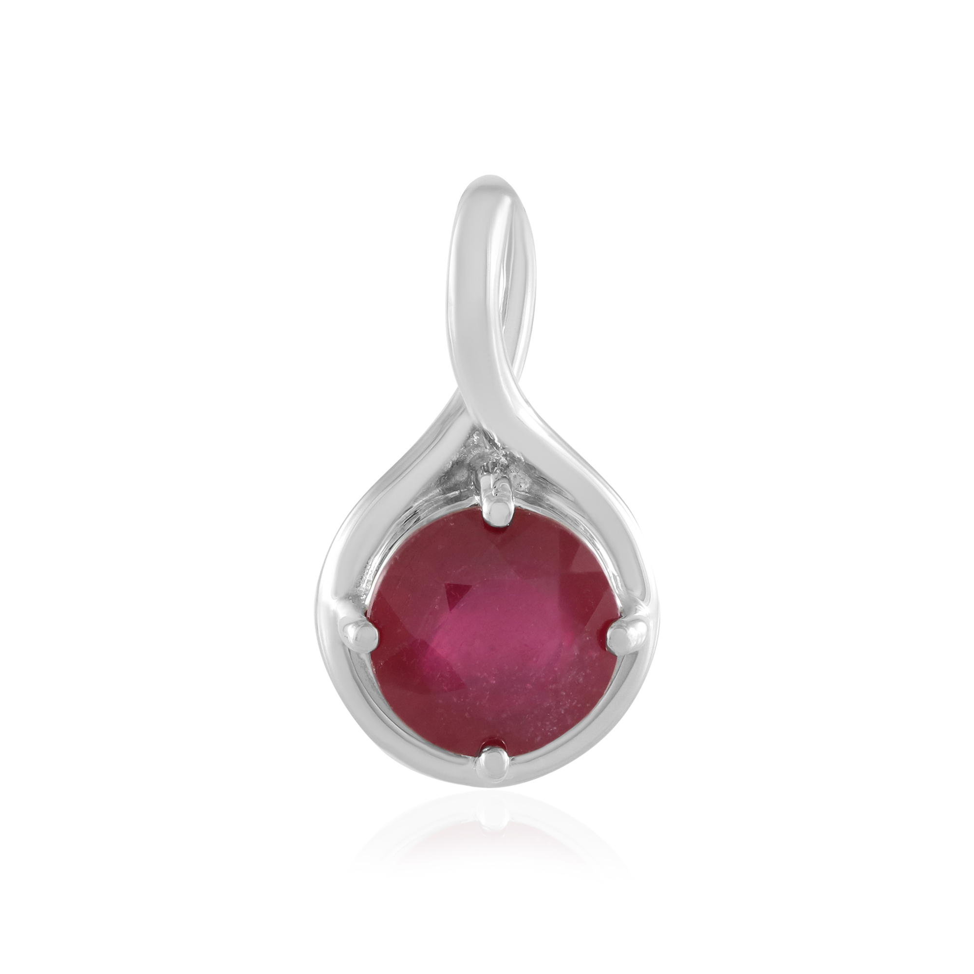 Collana in oro con rubino del Mozambico AAA 1,2 ct
