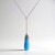 Collier en argent et Quartz bleu azur