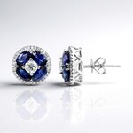 Orecchini in oro con Zaffiro Ceylon Blu (CIRARI)
